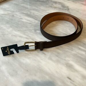 Brooks Brothers Classic Suede Belt size 36 NEW NWT